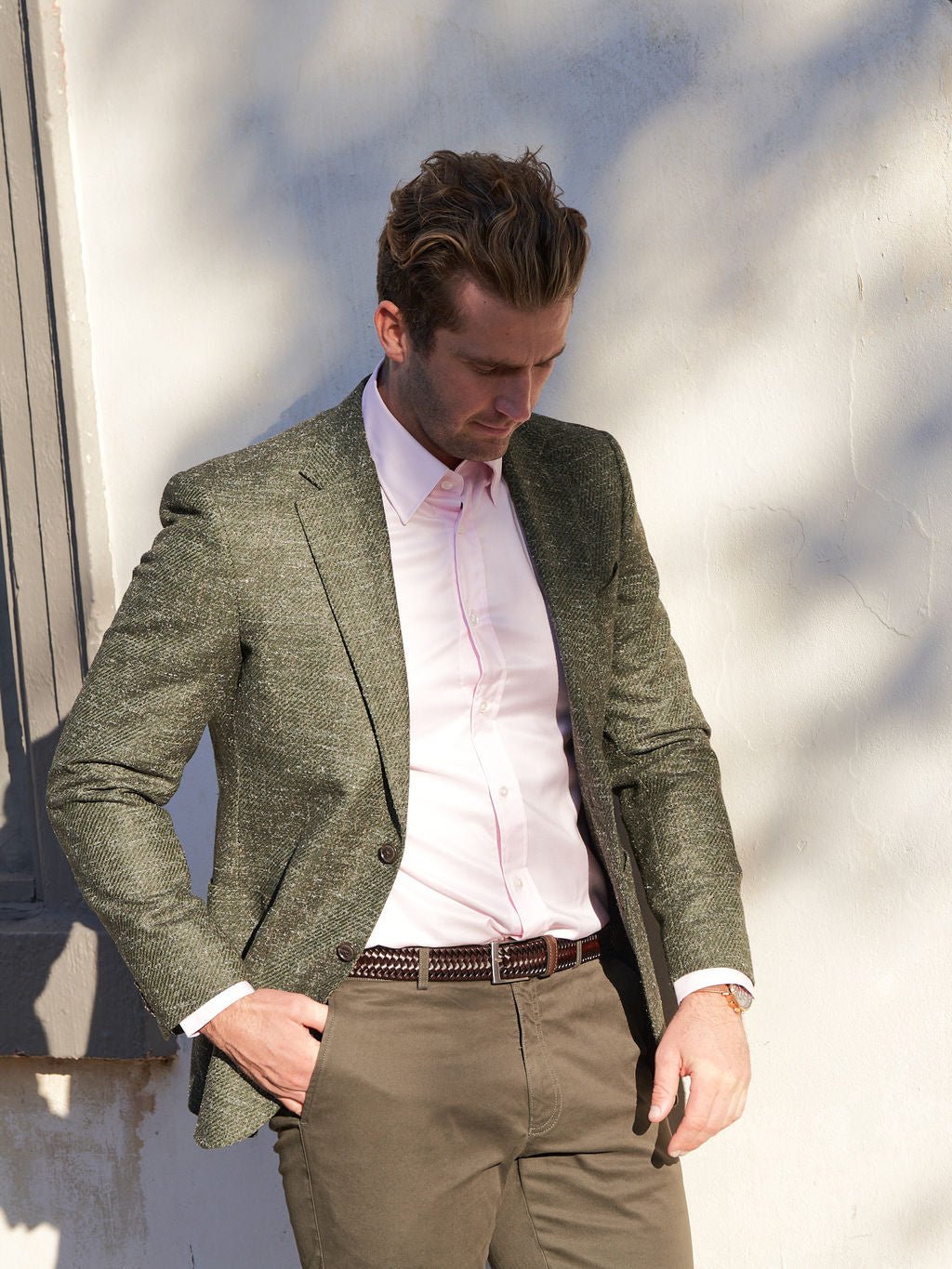 Olive Villani Blazer - Nazario Parisi & Sons