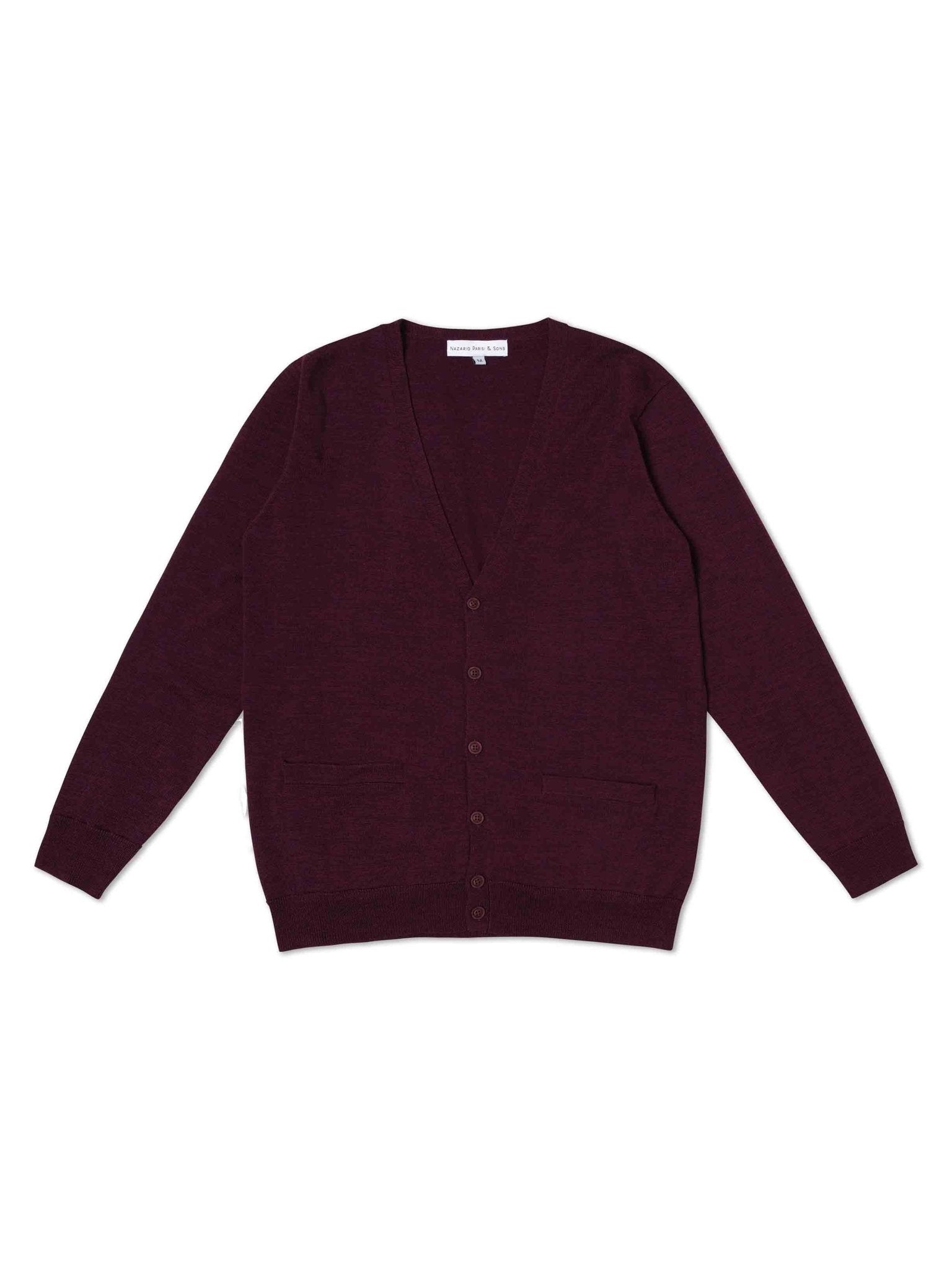 Plum Cardigan Knit - Nazario Parisi & Sons