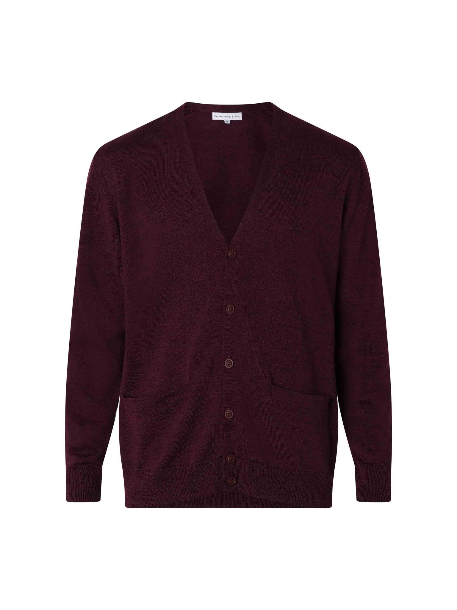 Plum Cardigan Knit - Nazario Parisi & Sons