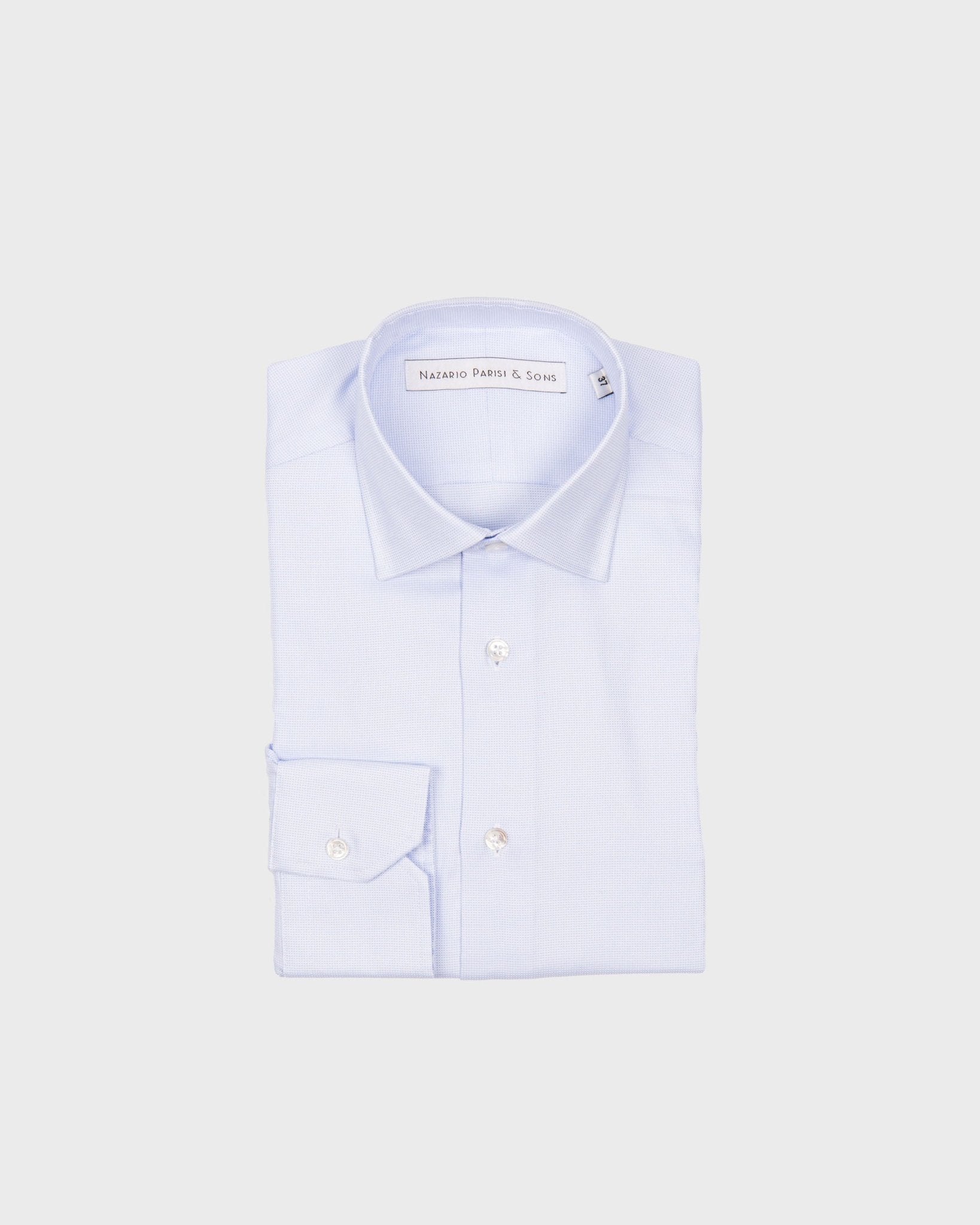 Roma Blue Dobby Shirt - Nazario Parisi & Sons