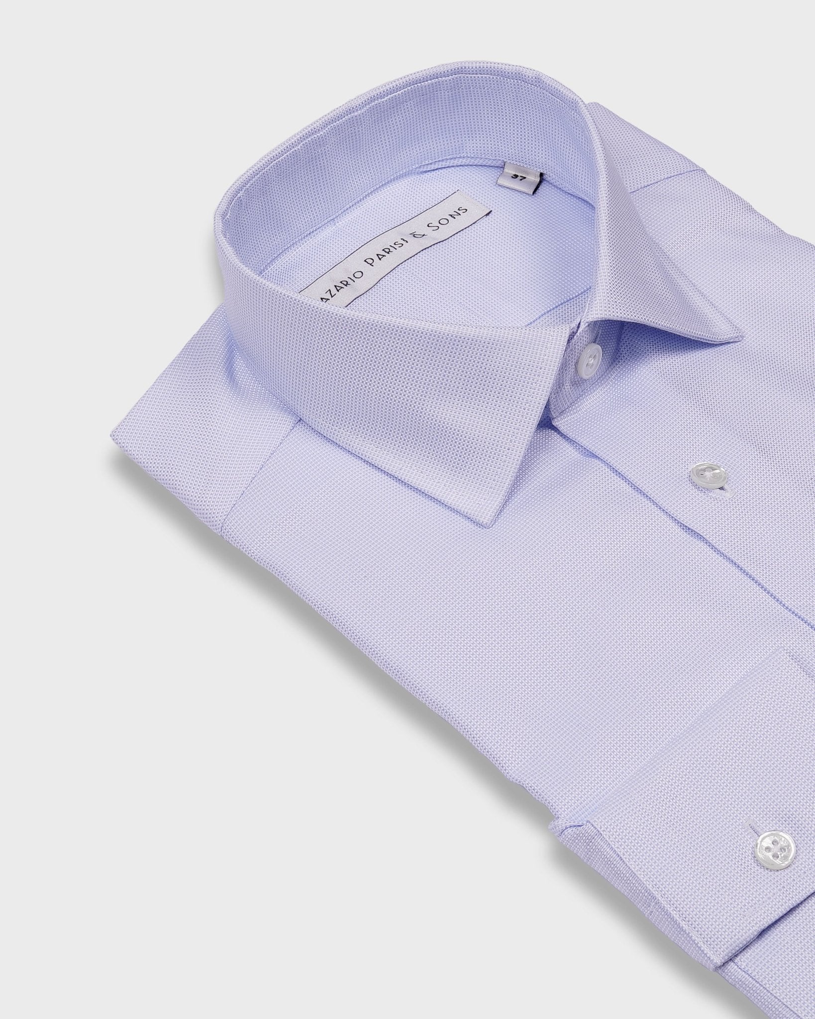 Roma Blue Dobby Shirt - Nazario Parisi & Sons