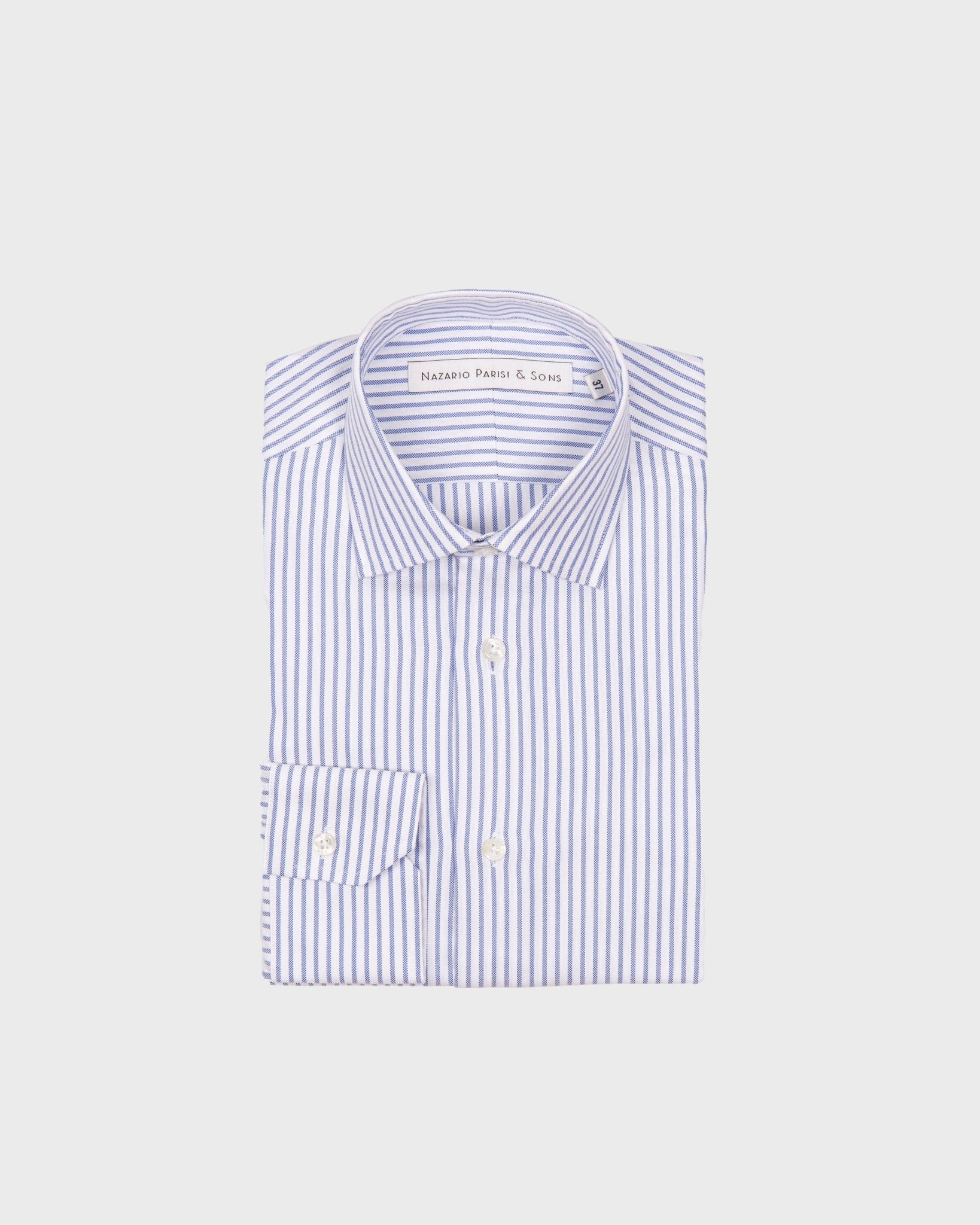 Roma Navy Block Stripe Shirt - Nazario Parisi & Sons