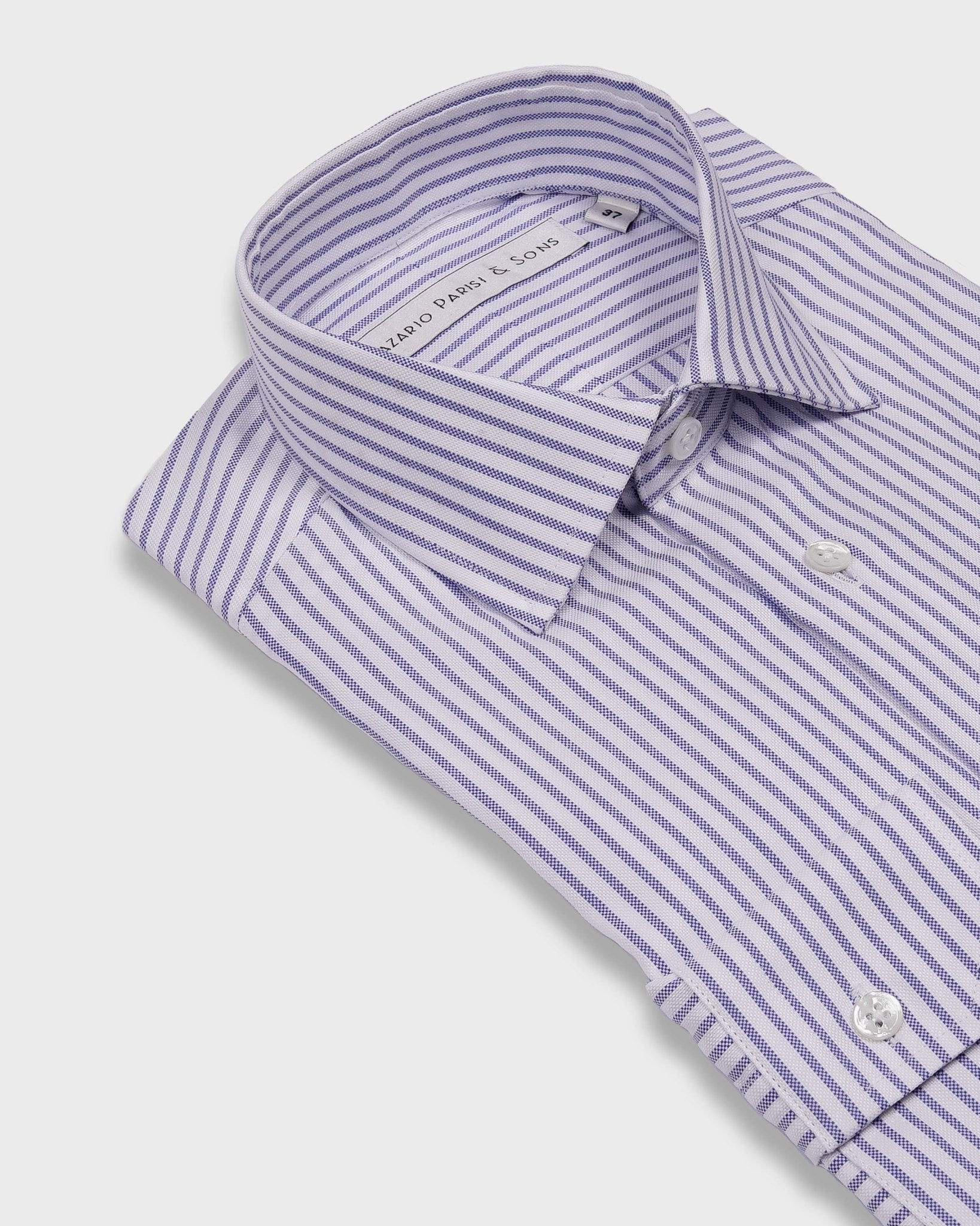 Roma Navy Block Stripe Shirt - Nazario Parisi & Sons