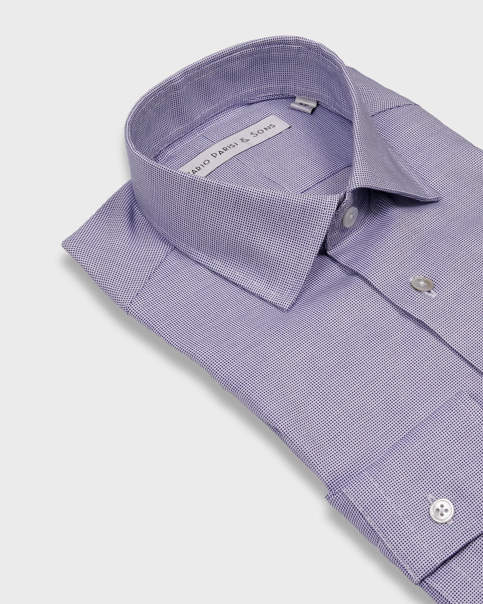 Roma Navy Dobby Shirt - Nazario Parisi & Sons