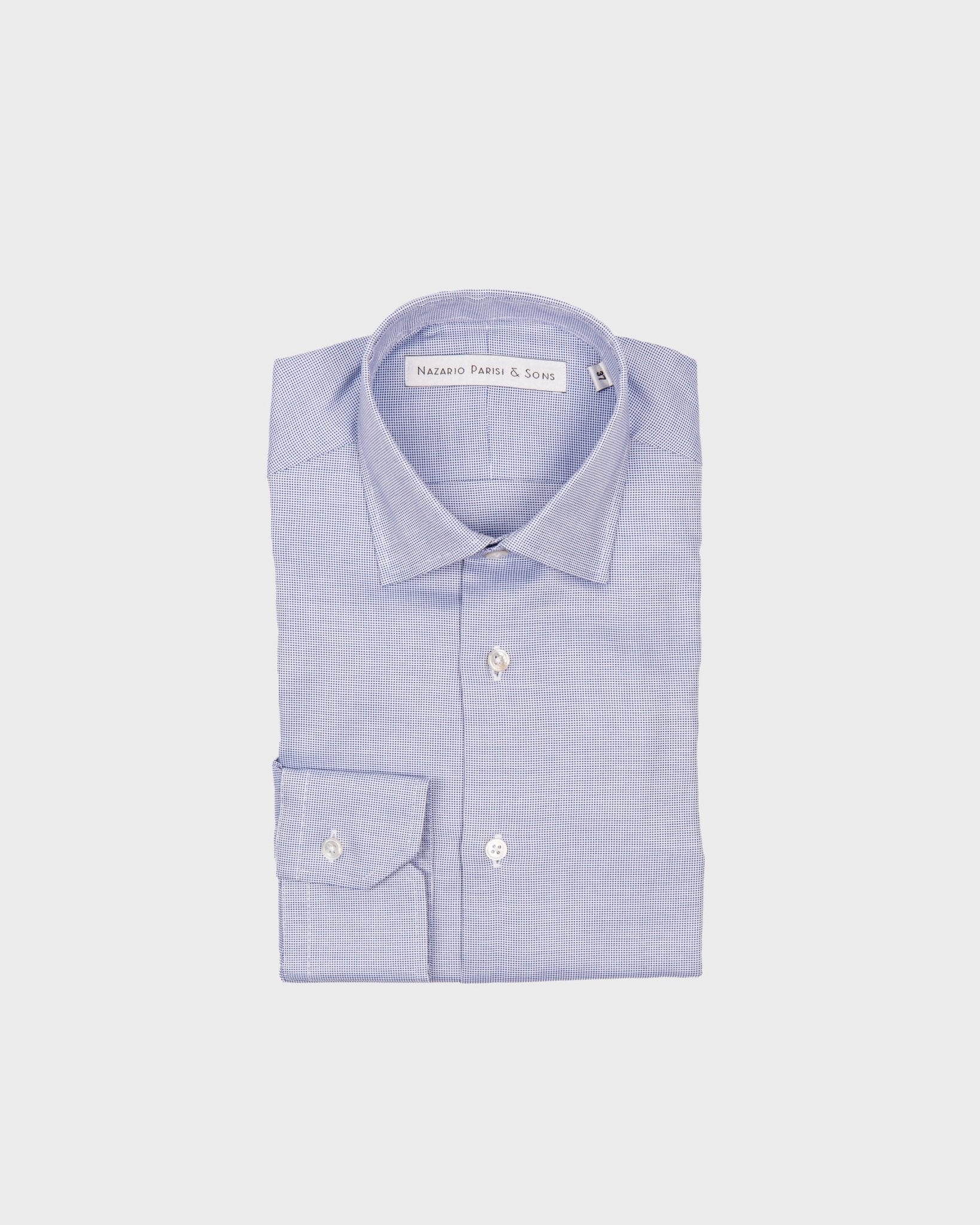 Roma Navy Dobby Shirt - Nazario Parisi & Sons