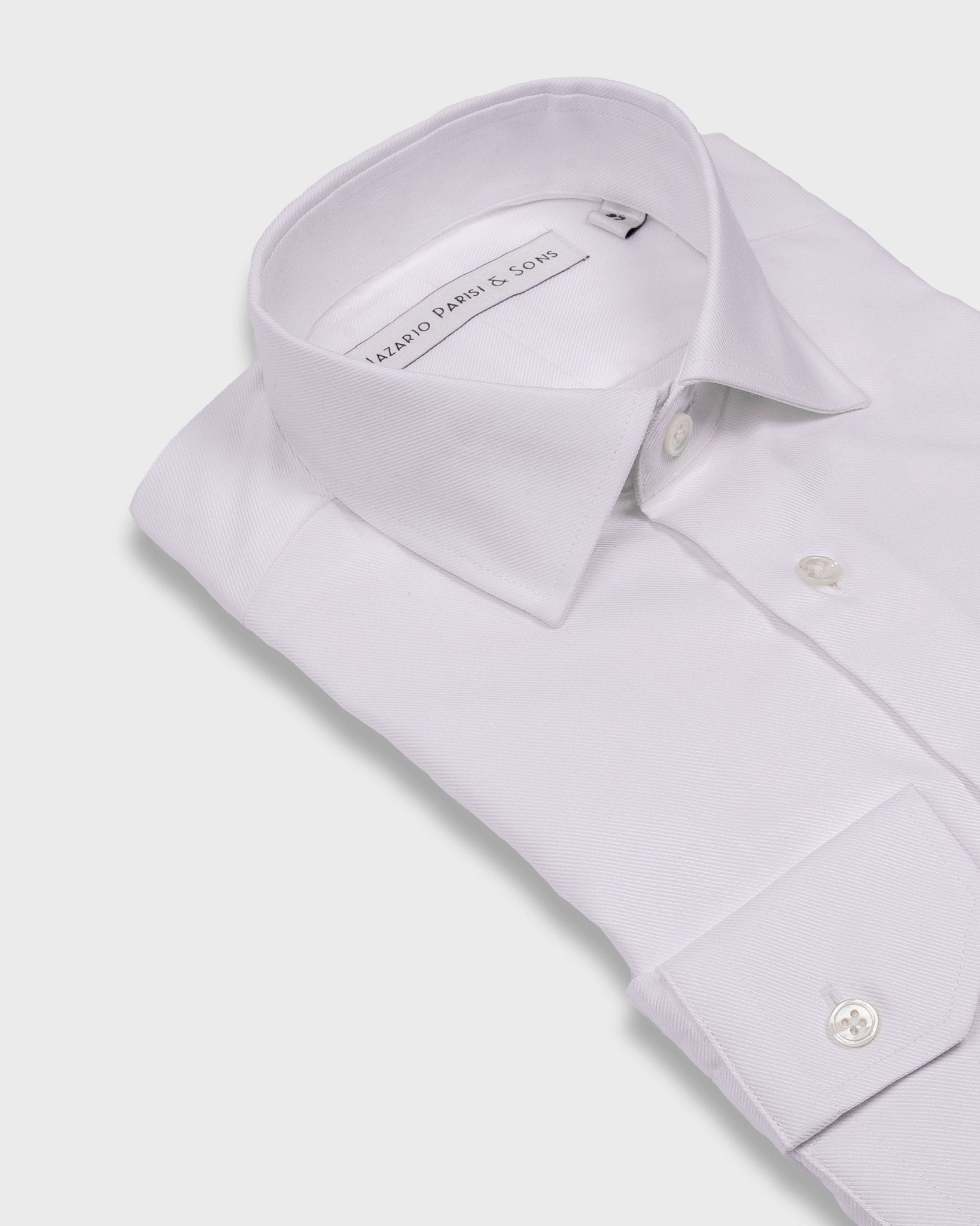 Roma White Twill Shirt - Nazario Parisi & Sons