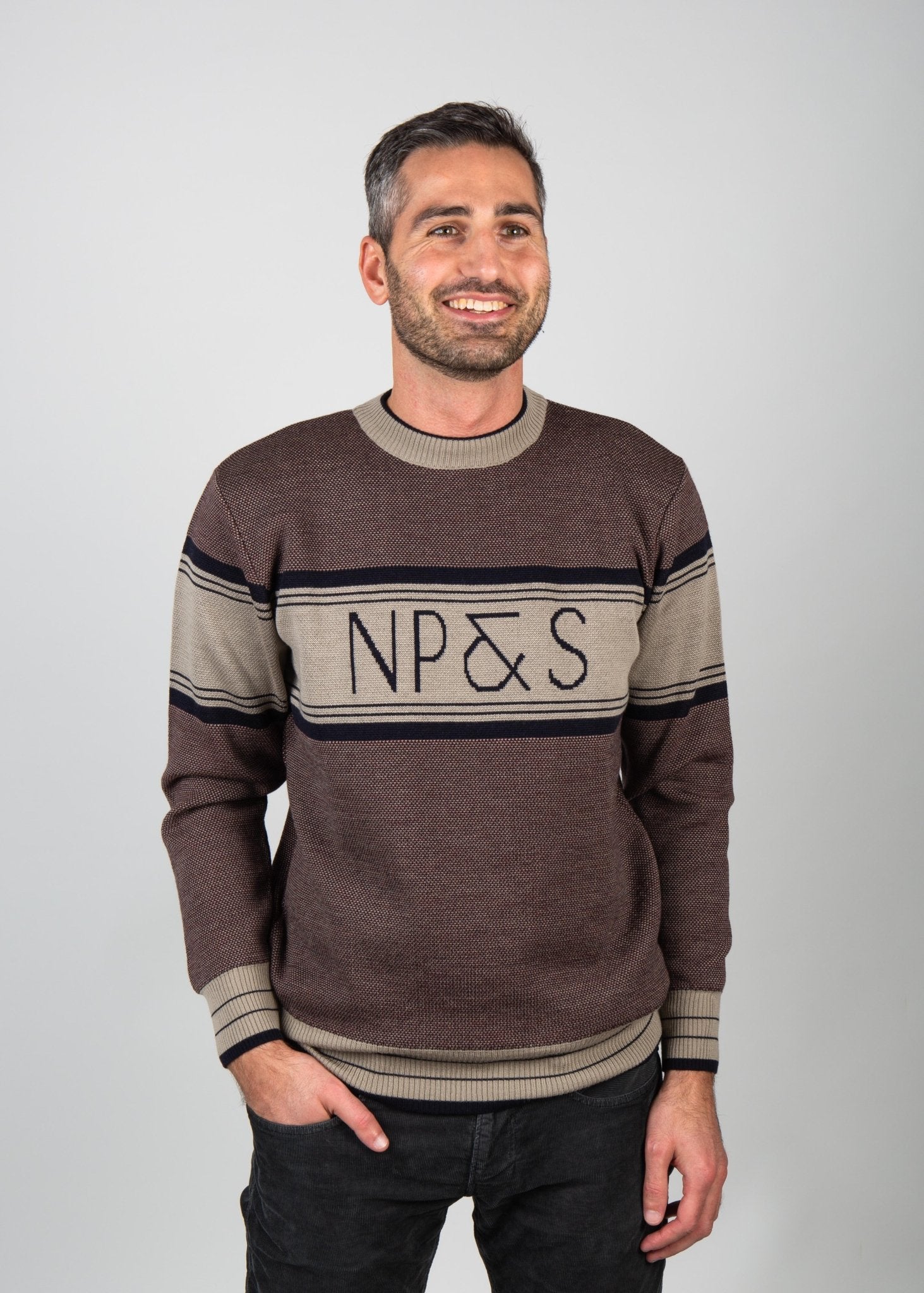 Rust NP&S Jacquard Knit - Nazario Parisi & Sons