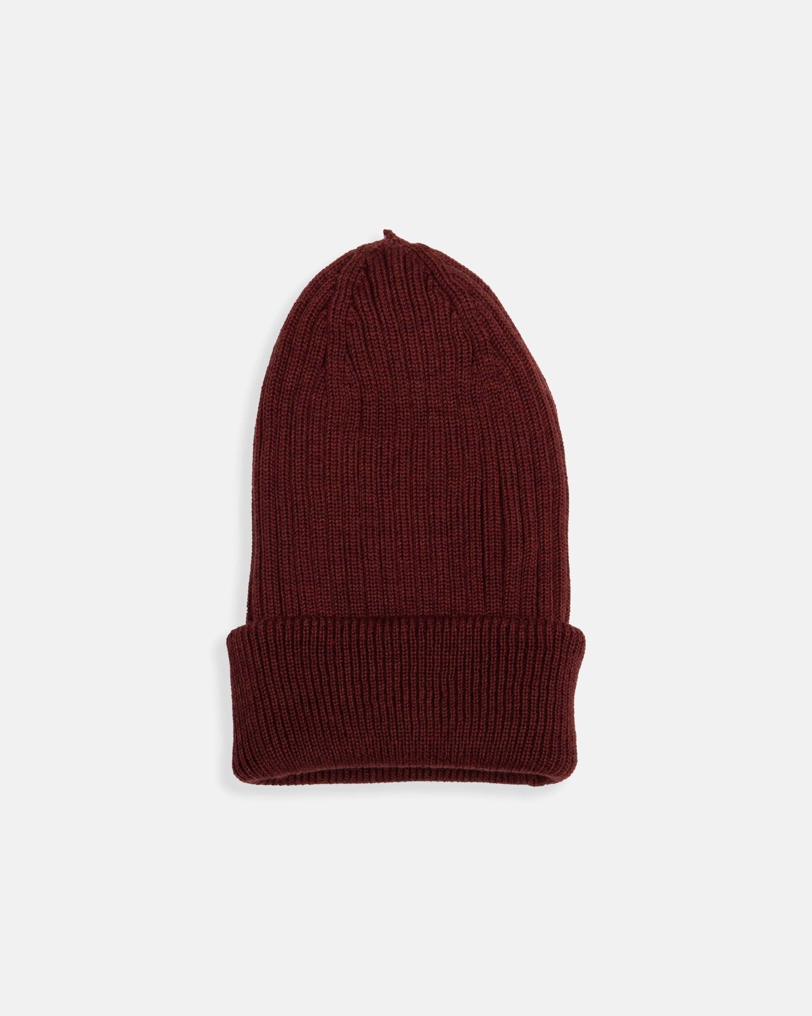 Rust Ribbed Beanie - Nazario Parisi & Sons