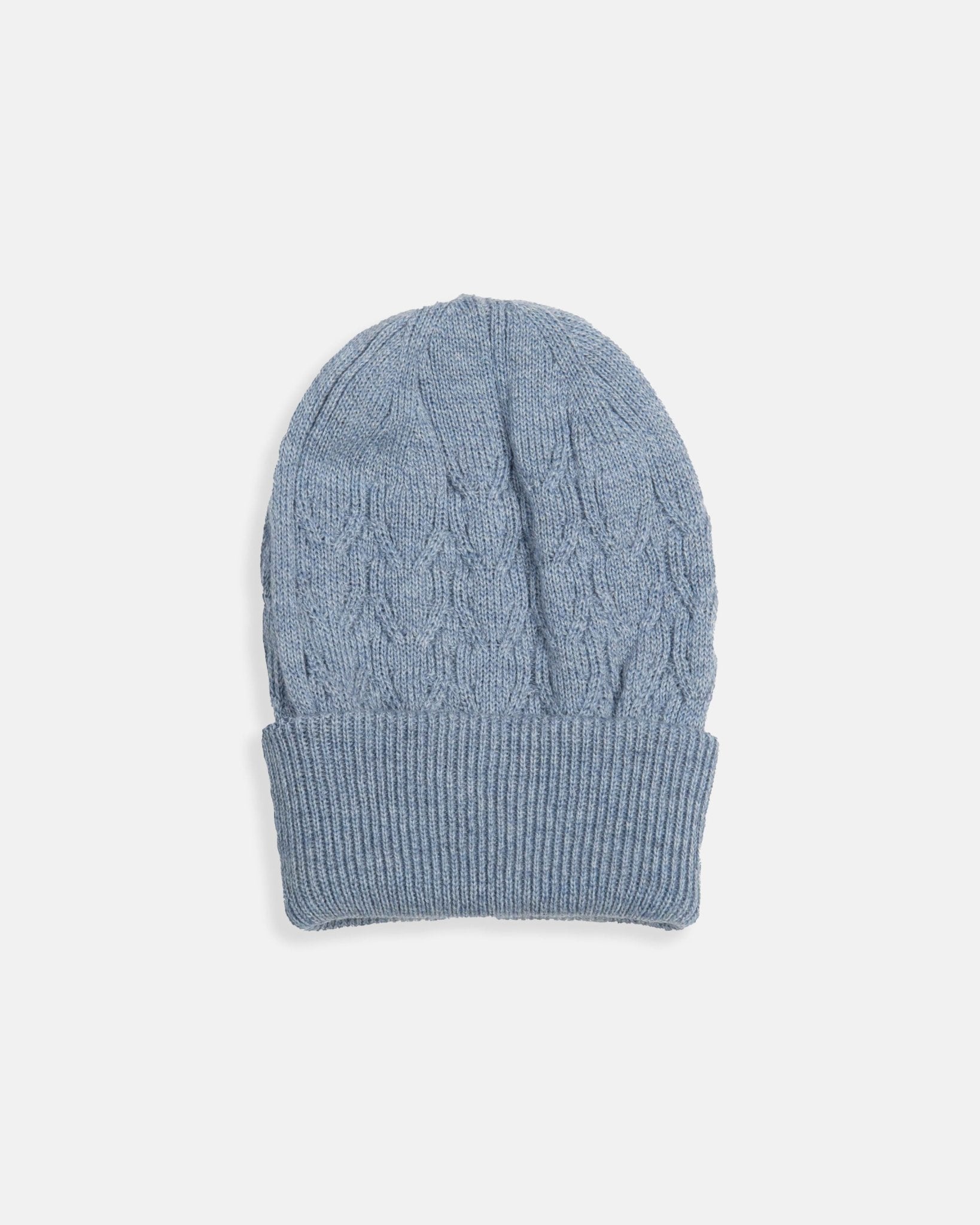 Sky Blue Cable Beanie - Nazario Parisi & Sons