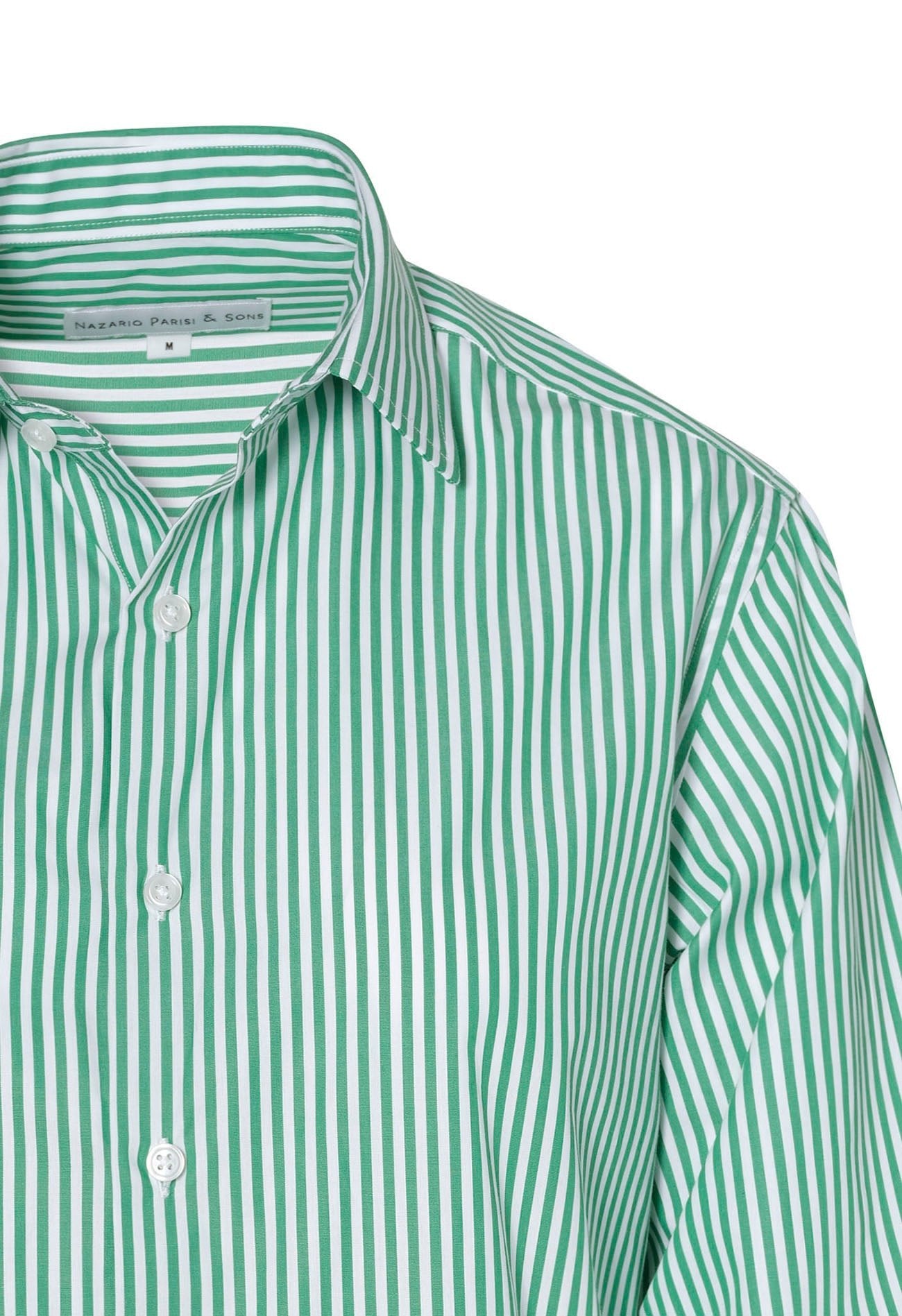 Sorrento Green Stripe Shirt - Nazario Parisi & Sons