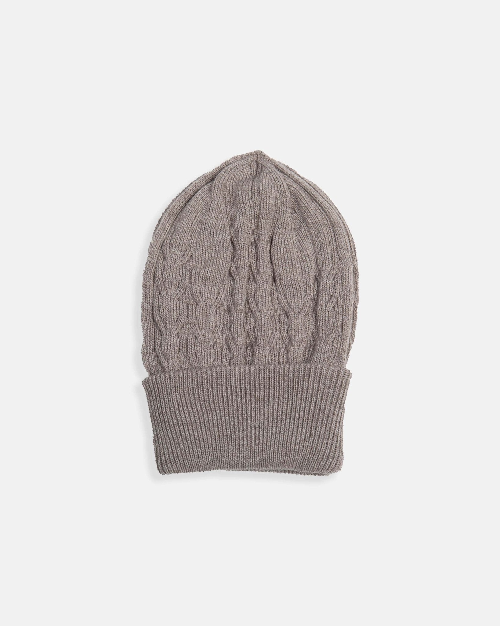 Stone Cable Beanie - Nazario Parisi & Sons