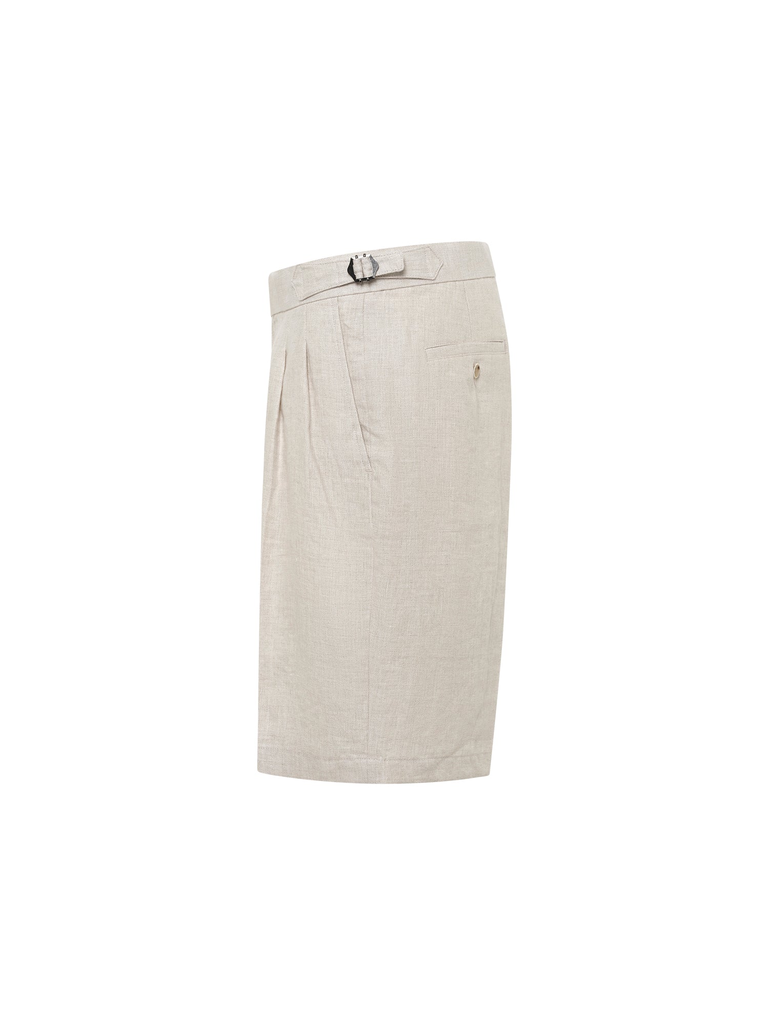 Stone Linen Sidetab Short - Nazario Parisi & Sons