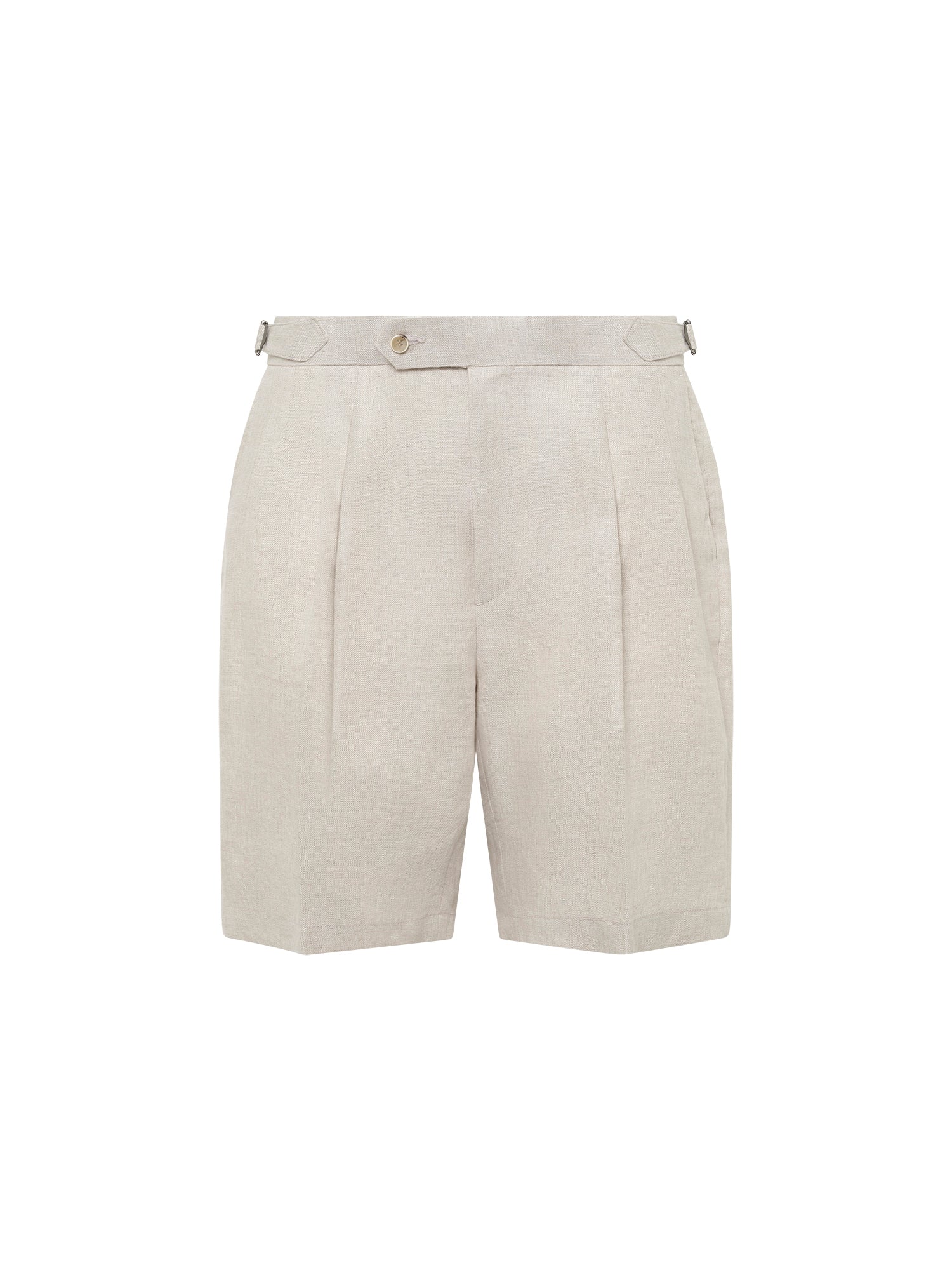 Stone Linen Sidetab Short - Nazario Parisi & Sons