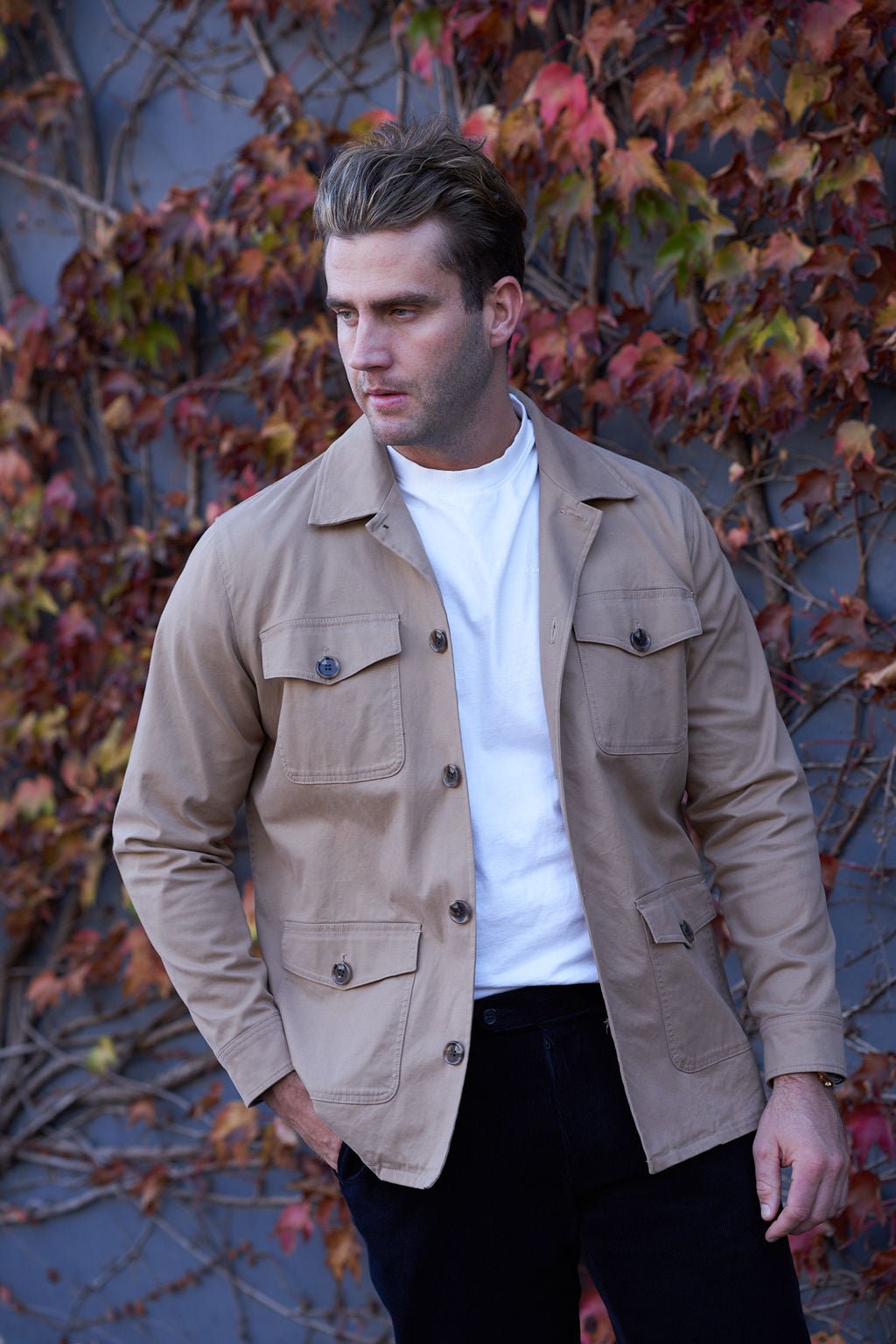 Taupe Aligato Field Jacket - Nazario Parisi & Sons