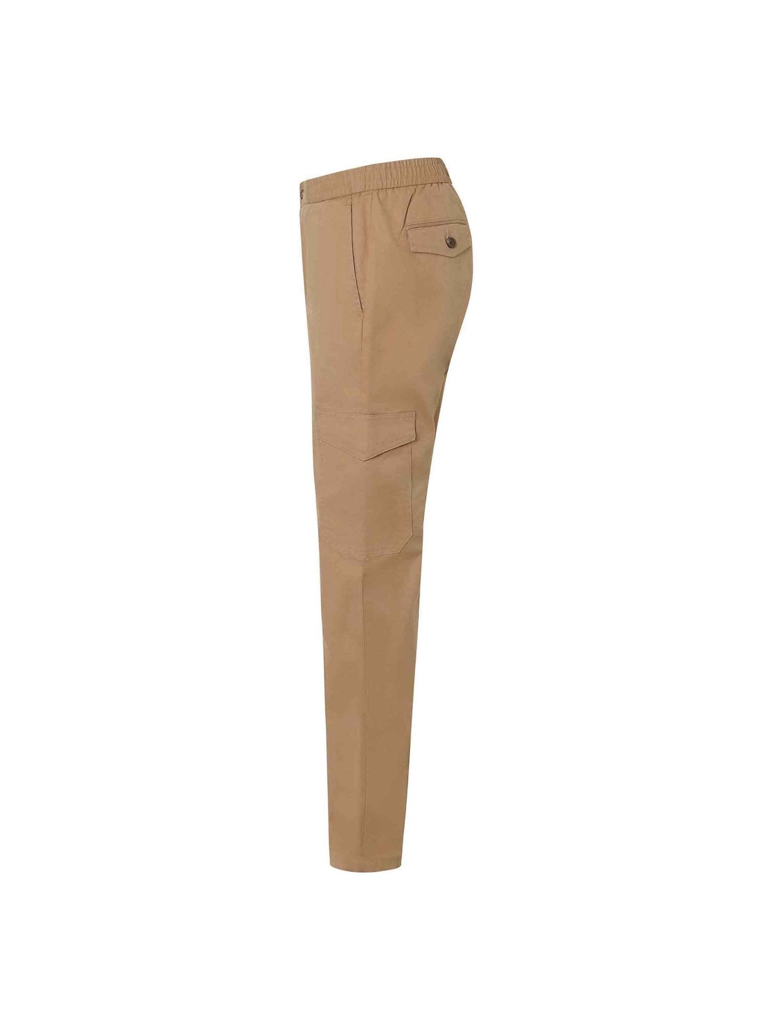 Taupe Cotton Cargo Jogger Pant - Nazario Parisi & Sons