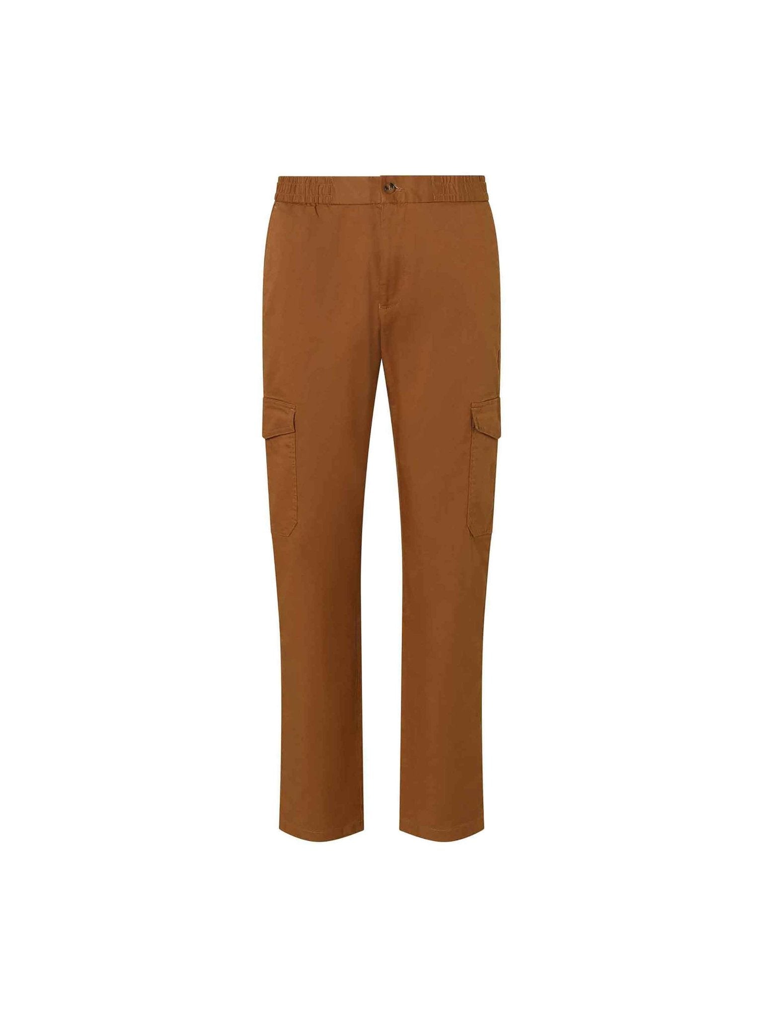 Tobacco Cotton Cargo Jogger Pant - Nazario Parisi & Sons