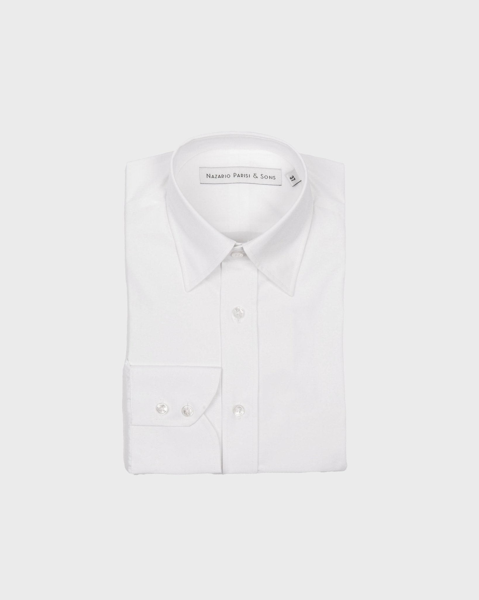 Tokyo White Poplin Hidden Button Shirt - Nazario Parisi & Sons