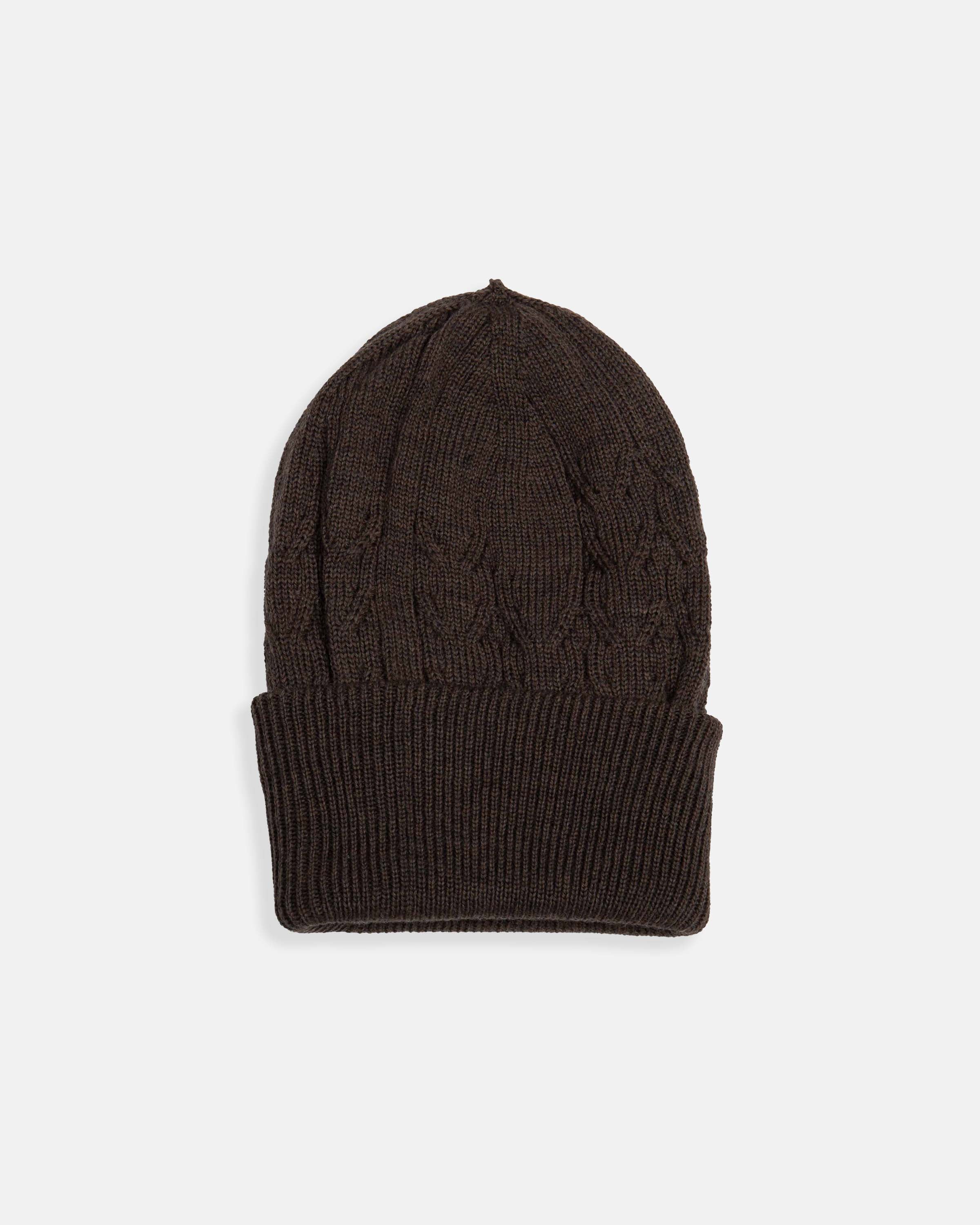 Brown Cable Beanie