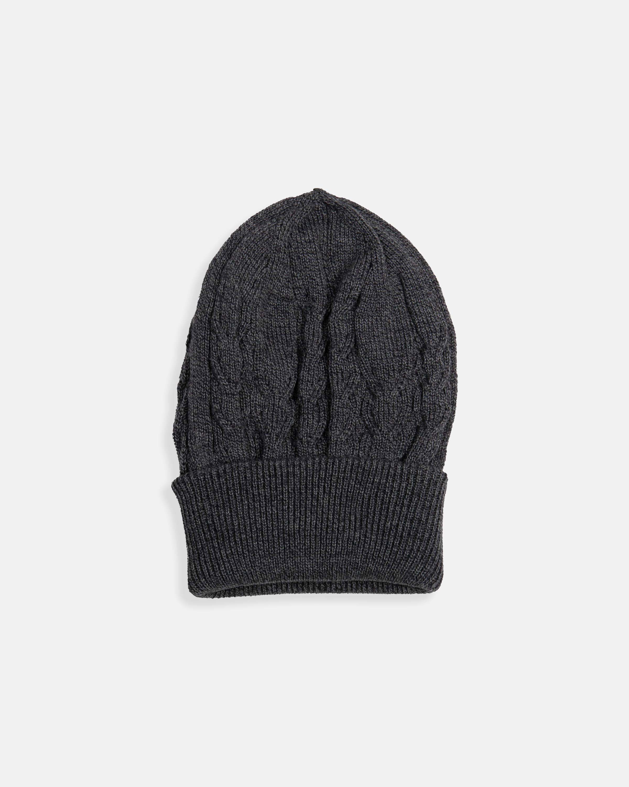 Charcoal Cable Beanie