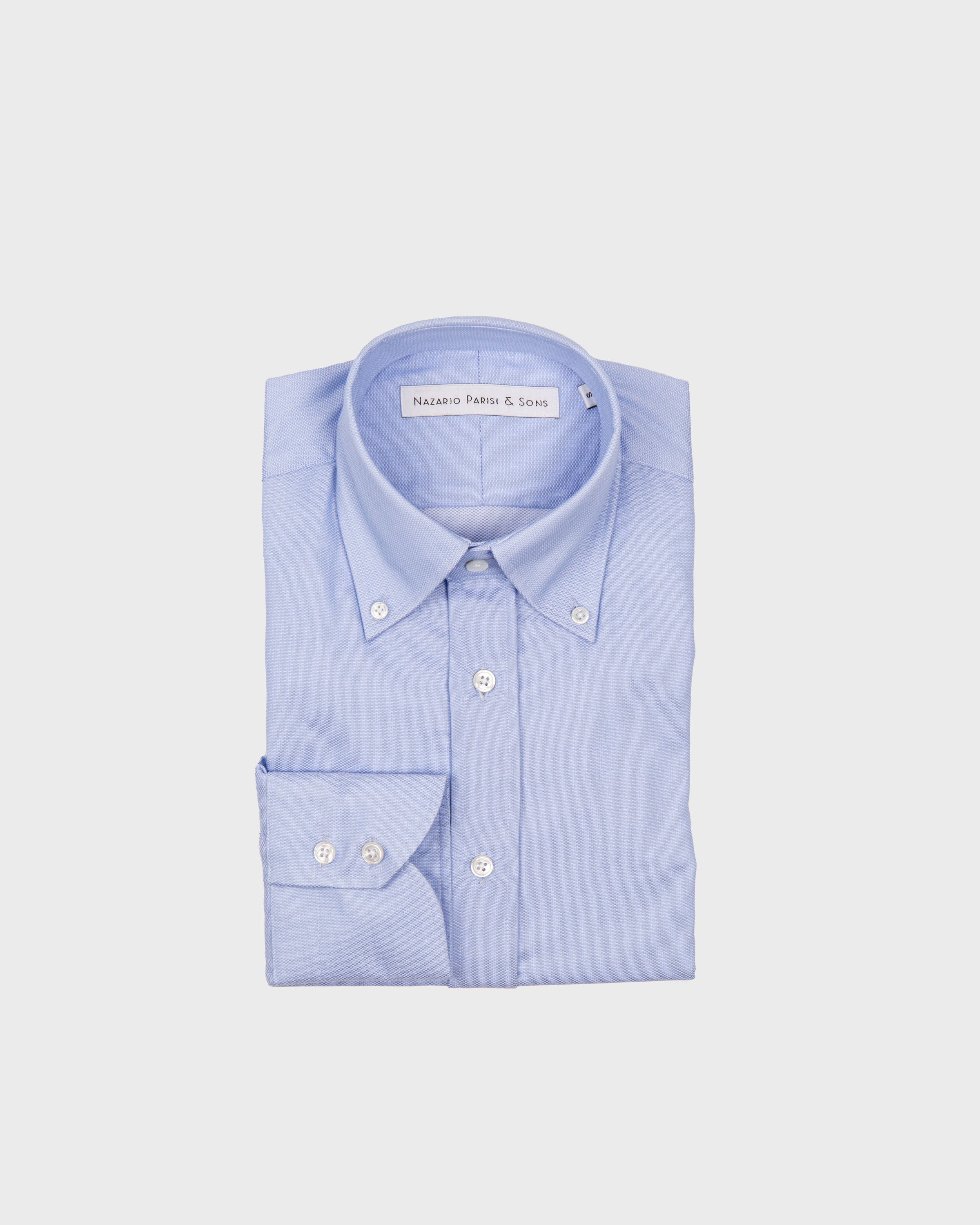 Firenze Blue Dobby Button Down Shirt