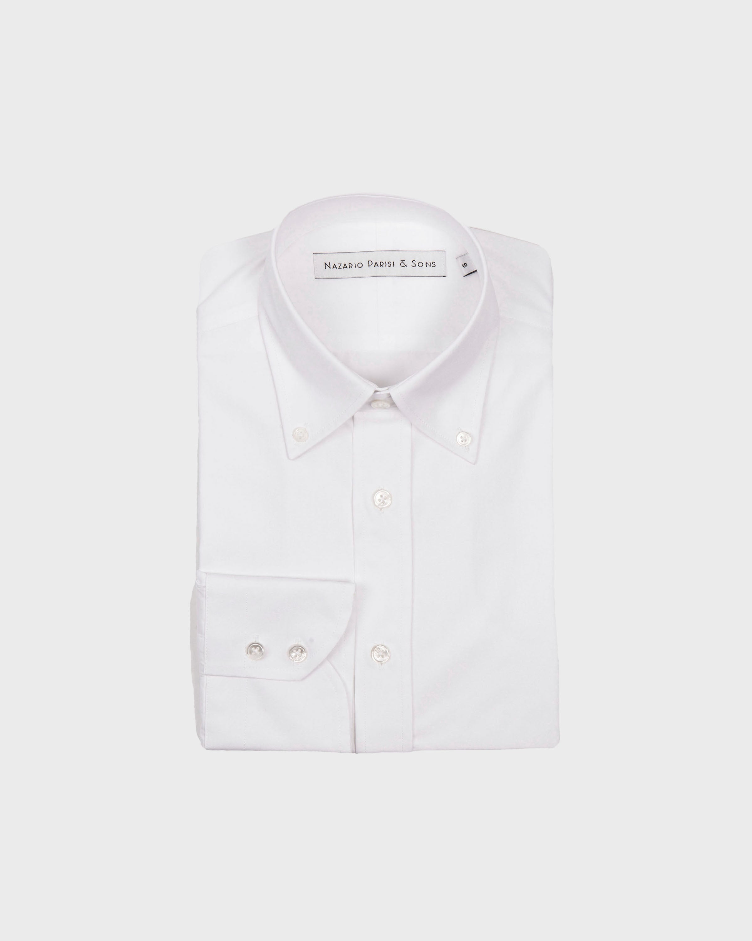Firenze White Poplin Button Down Shirt