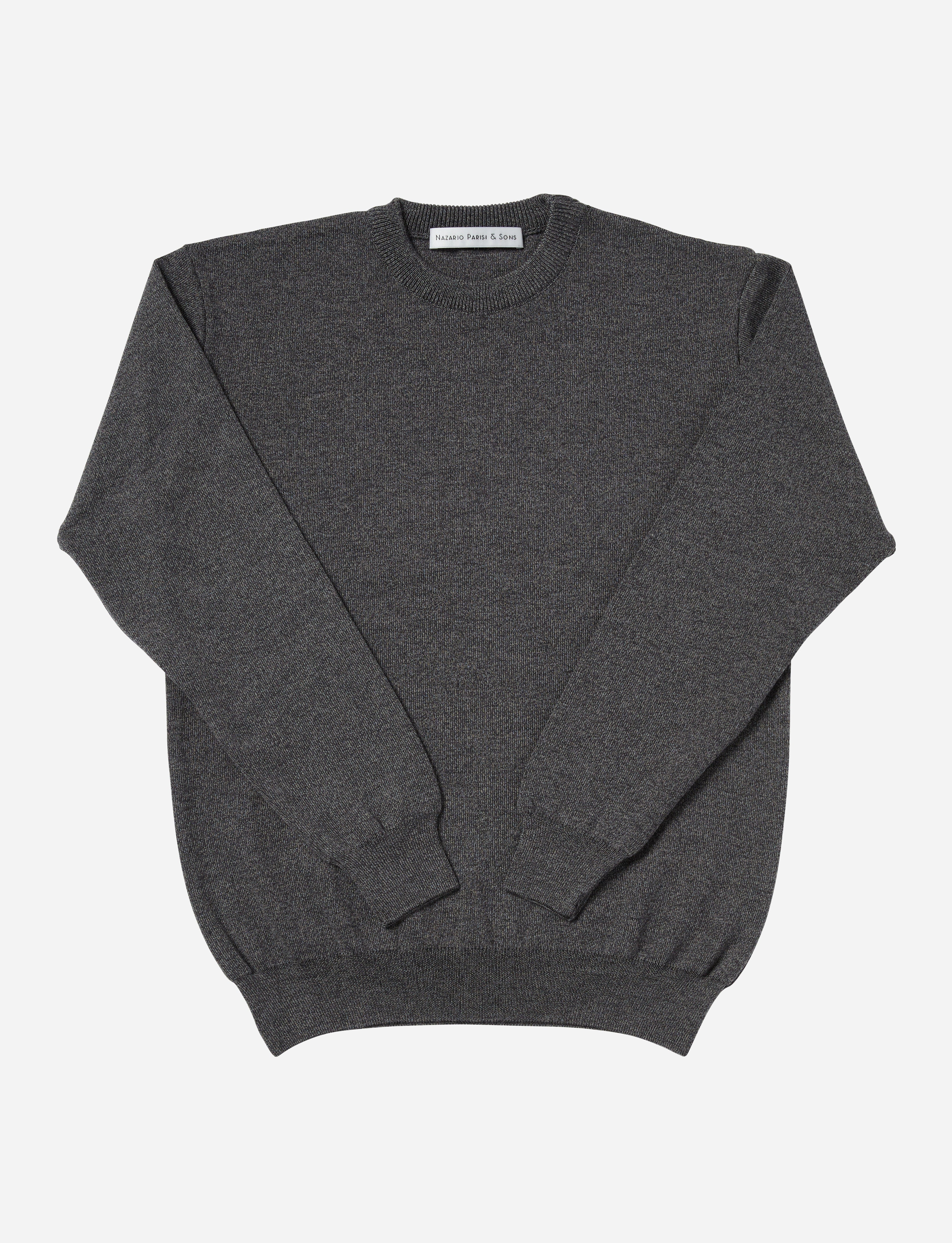 Charcoal Crew Knit